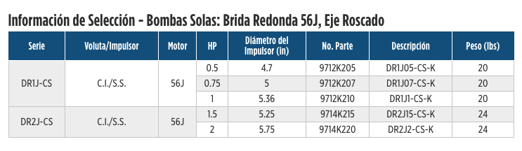 Bombas Domésticas Centrífugas Serie DR en Monterrey