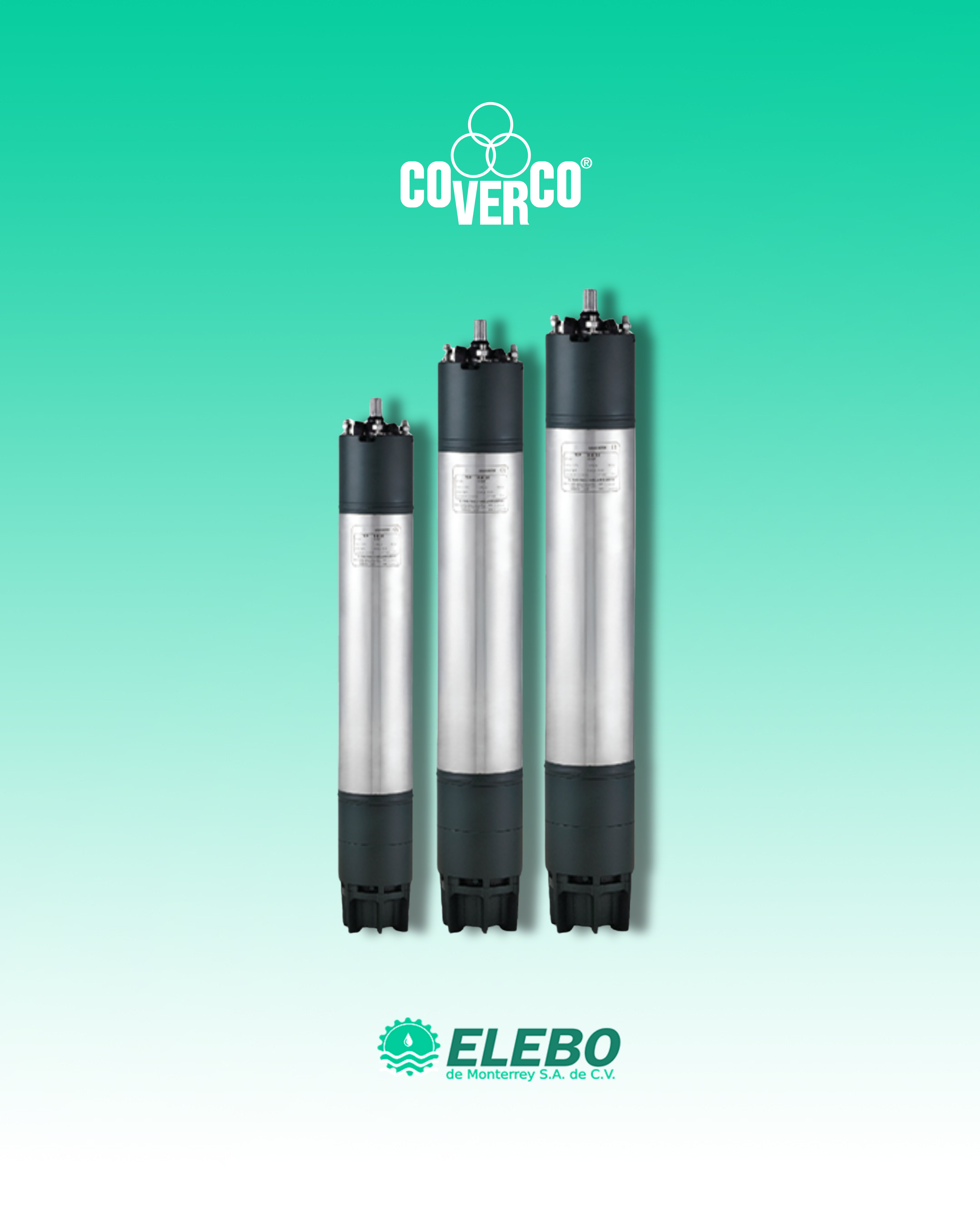 Motores Sumergibles de 6, 8 y 10 Pulgadas Lubricados por Agua - COVERCO en Monterrey