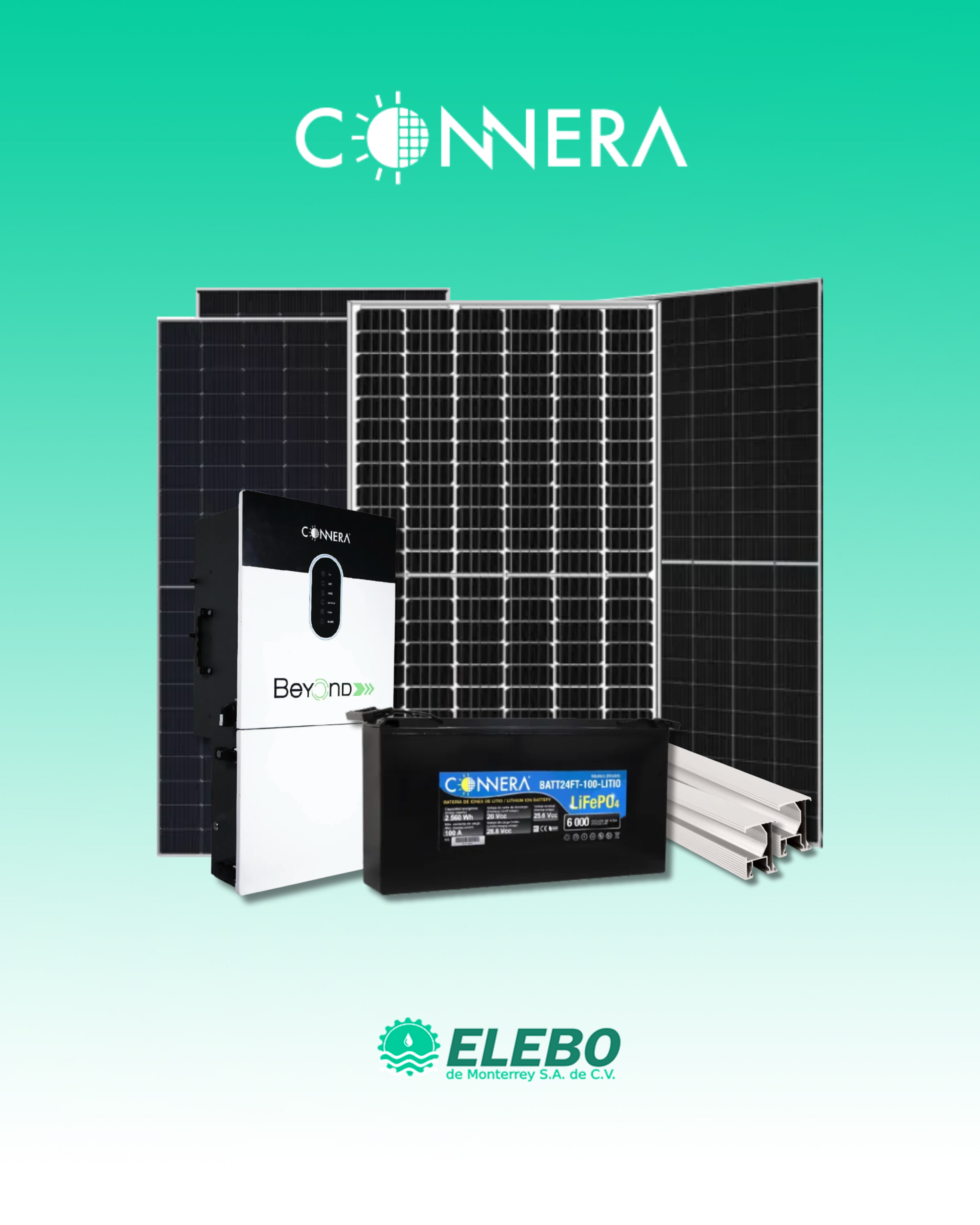 Sistemas de Energía Renovable en México: Paneles Solares, Inversores y Almacenamiento - CONNERA en Monterrey
